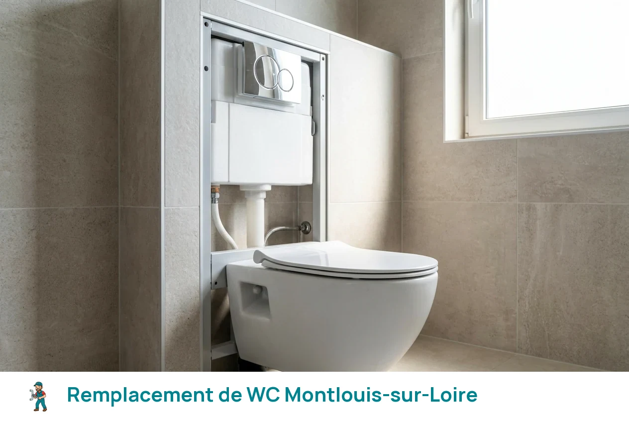 Remplacement de WC à Montlouis-sur-Loire