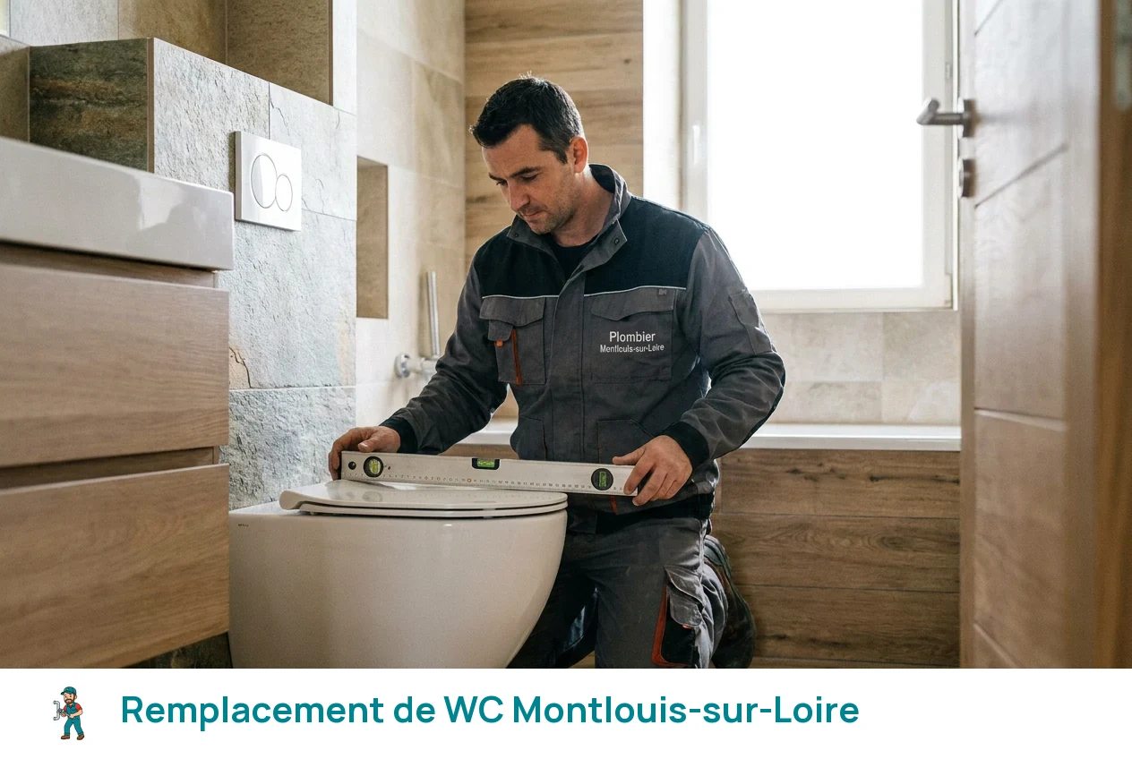 Remplacement de WC à Montlouis-sur-Loire